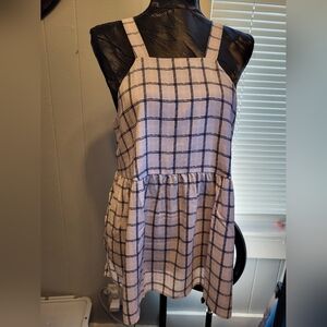 NWT Lumiere Small Urban Outfitters plaid pink and blue